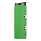 Snoopy, zo zoet bloempatroon | Jouw namen toevoege Thermosbeker (Gedraaid links)