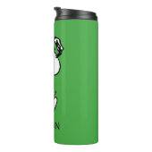 Snoopy, zo zoet bloempatroon | Jouw namen toevoege Thermosbeker (Geroteerd rechts)