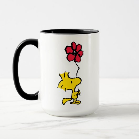 Snoopy, zo zoet bloempatroon mok (Links)