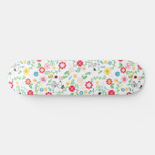 Snoopy, zo zoet bloempatroon persoonlijk skateboard (Horizontaal)