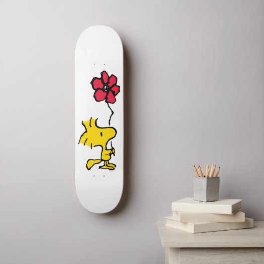Snoopy, zo zoet bloempatroon persoonlijk skateboard (Muurkunst)