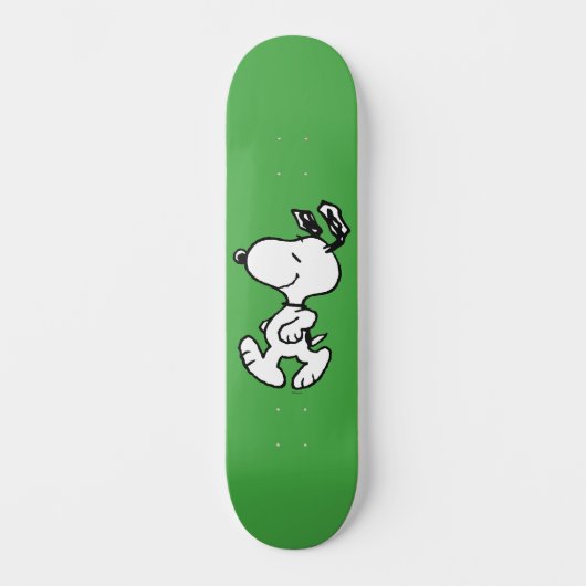 Snoopy, zo zoet bloempatroon persoonlijk skateboard (Voorkant)