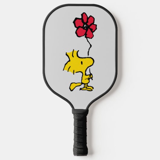 Snoopy, zo zoet bloempatroon pickleball paddle (Voorkant)