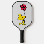 Snoopy, zo zoet bloempatroon pickleball paddle (Achterkant)