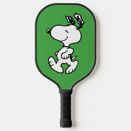 Snoopy, zo zoet bloempatroon pickleball paddle (Voorkant)