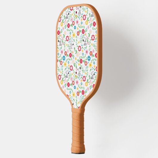 Snoopy, zo zoet bloempatroon pickleball paddle (Links)