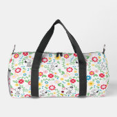 Snoopy, zo zoet bloempatroon plunjezak (Achterkant)