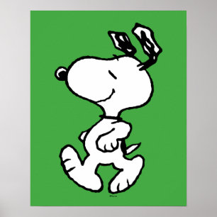 Snoopy, zo zoet bloempatroon poster