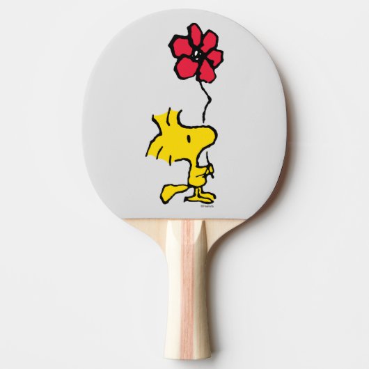 Snoopy, zo zoet bloempatroon tafeltennisbatje (Voorkant)