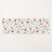 Snoopy, zo zoet bloempatroon yogamat (Voorkant (horizontaal))