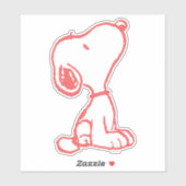 Snoopy-zoete ventilator sticker (Vel)