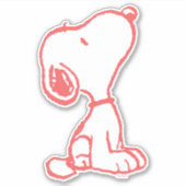 Snoopy-zoete ventilator sticker (Voorkant)
