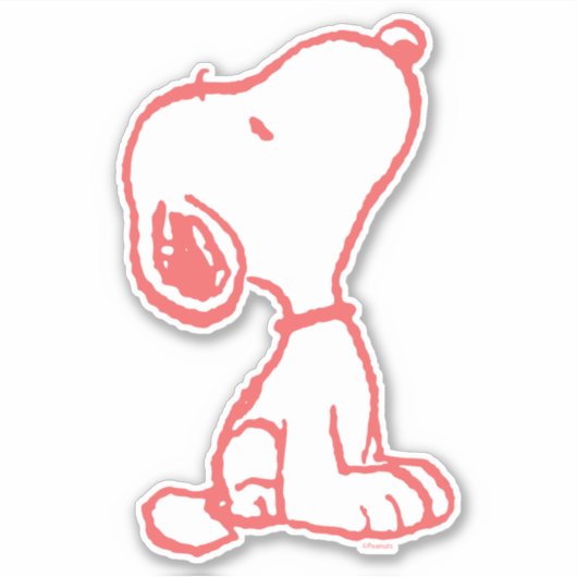 Snoopy-zoete ventilator sticker (Voorkant)