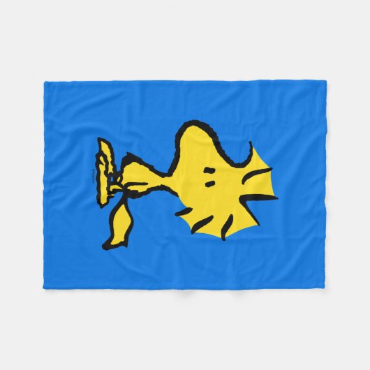 Snoopy's vriend Woodstock Fleece Deken (Voorkant (Horizontaal))