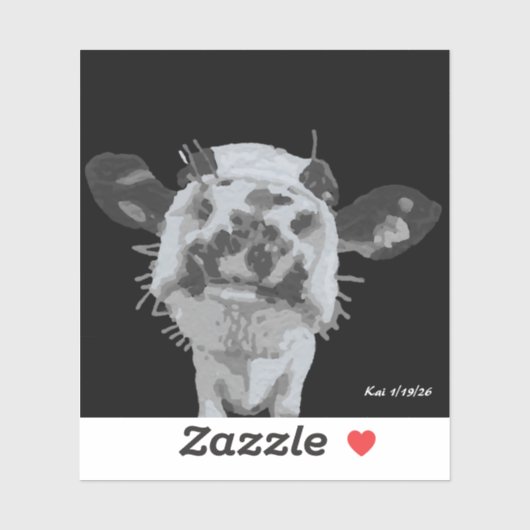 Snoot Boop, Animal Sticker (Vel)