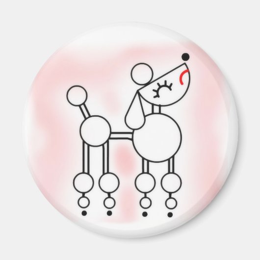 snooty poedelmagneet magneet (Voorkant)