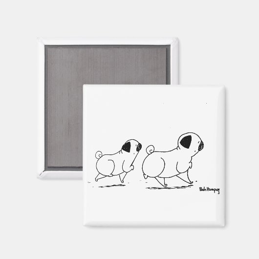 Snooty Pugs Magneet (Voorkant / Achterkant)