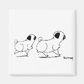 Snooty Pugs Magneet (Voorkant)