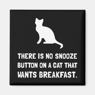 Snooze Button Cat Magneet