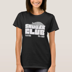 Snooze Club Gratis Toegang Met DJ Pillow Slaap T-shirt