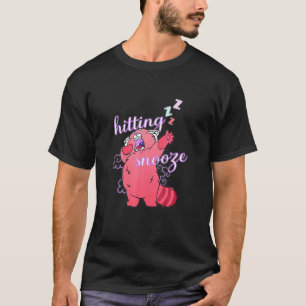 Snooze Knop Katten Wekker Slaap Slaapje Ochtend T-shirt