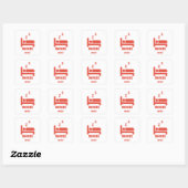 Snooze Mode Square Sticker (Vel)
