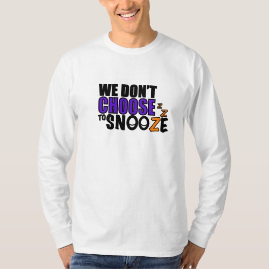 Snooze Unisex Long Sleeved Shirt (Voorkant)