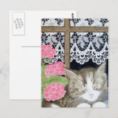 Snoozing in de zon briefkaart (Voorkant / Achterkant)