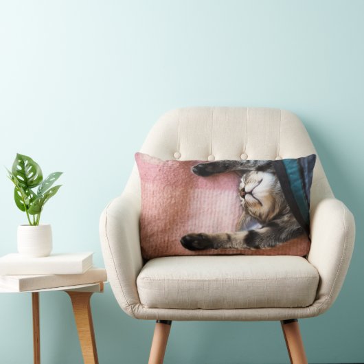 Snoozing Kitten Kussen (Stoel)