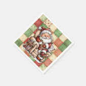 Snoozing Santa Claus On Christmas Eve Servet (Hoek)