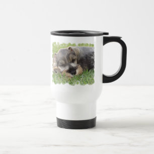 Snoozing Schnauzer Travel Mug Reisbeker
