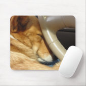 Snoozing van Corgi Driver Mousepad Muismat (Met muis)