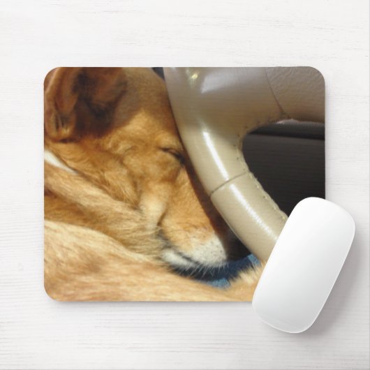 Snoozing van Corgi Driver Mousepad Muismat (Met muis)