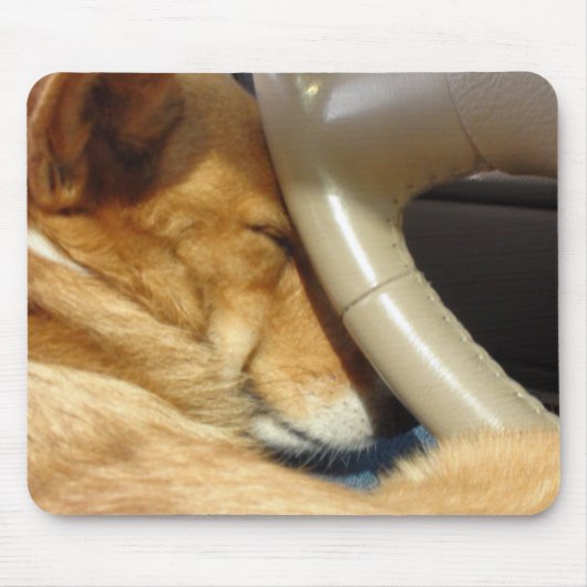 Snoozing van Corgi Driver Mousepad Muismat (Voorkant)