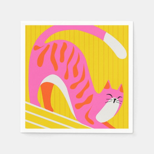 snoozing whiskers servet (Voorkant)