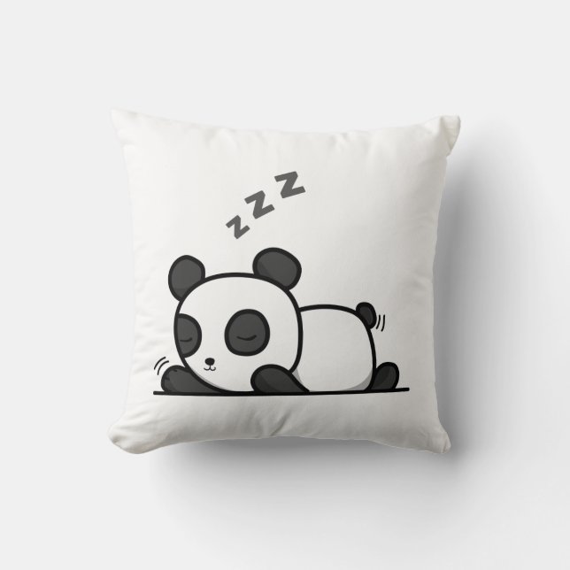 Snoozy Panda – Gezellig Sierkussen (Voorkant)