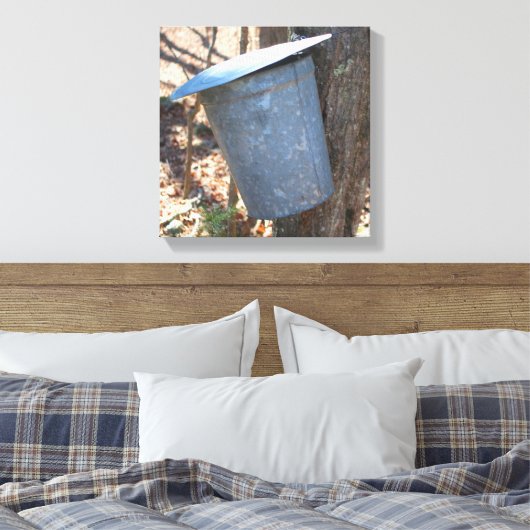 Snop. van de suikerstroop van de aple op boom canvas afdruk (Insitu (Slaapkamer))