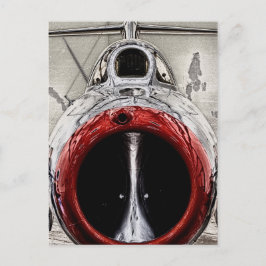 Snop van het vliegtuig briefkaart