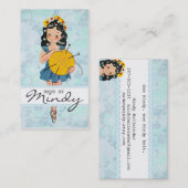 Snopennaalden, ballonbreiend garen visitekaartje (Voorkant / Achterkant)