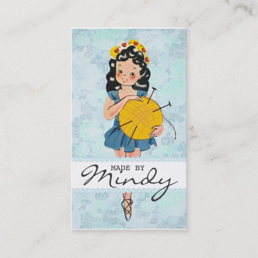 Snopennaalden, ballonbreiend garen visitekaartje (Voorkant)