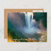 Snoqualmie Falls, WA Postcard Briefkaart (Voorkant / Achterkant)