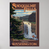 Snoqualmie Herfsten (dag) Washington reisposter Poster (Voorkant)