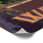 Snoqualmie Herfsten (dag) Washington reisposter Poster (Hoek)