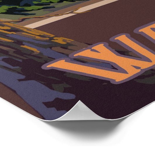 Snoqualmie Herfsten (dag) Washington reisposter Poster (Hoek)