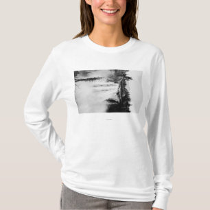 Snoqualmie Herfsten en Lodge, Washington Photograp T-shirt
