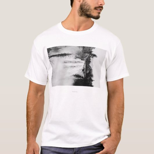 Snoqualmie Herfsten en Lodge, Washington Photograp T-shirt (Voorkant)