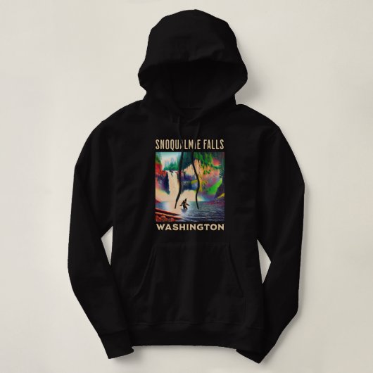 Snoqualmie Herfsten Shirt, Sasquatch Hoodie (Design voorkant)