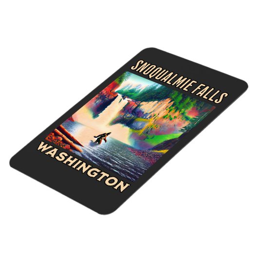 Snoqualmie Herfsten Shirt, Sasquatch Magneet (Linkerzijde)