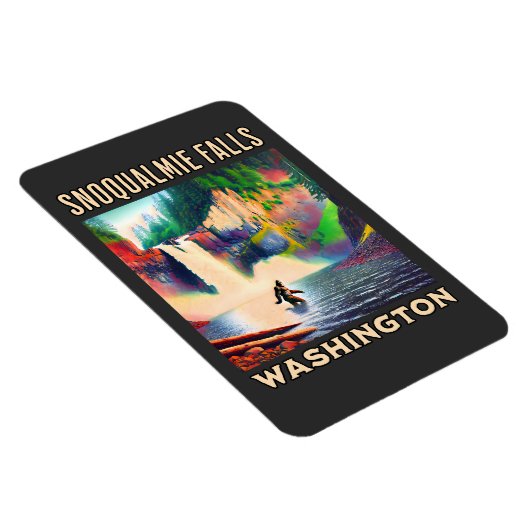 Snoqualmie Herfsten Shirt, Sasquatch Magneet (Rechterzijde)