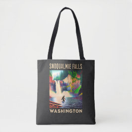Snoqualmie Herfsten Shirt, Sasquatch Tote Bag